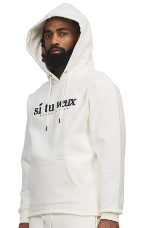 SIGNATURE VEUX HOODIE - IVORY - TVOO88